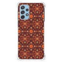 Samsung Galaxy A73 Doorzichtige Silicone Hoesje Batik Brown