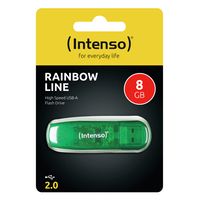 Intenso Rainbow Line USB flash drive 8 GB USB Type-A 2.0 Groen - thumbnail