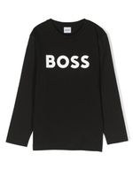 BOSS Kidswear t-shirt à logo imprimé - Noir