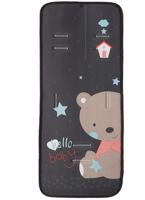 Gamberritos inlegkussen kinderwagen beer 80 x 35 cm zwart