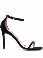 Stuart Weitzman sandales Nudist Curve 105 mm en daim - Noir - thumbnail