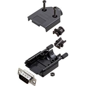 TRU COMPONENTS TCDTPKP09DMPK 7708820 D-sub male connectorset 180 ° Aantal polen: 9 Soldeerkelk 1 stuk(s)