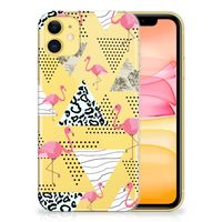 Apple iPhone 11 TPU Hoesje Flamingo Triangle