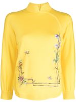 SHIATZY CHEN Renascent Collection floral-print jumper - Jaune