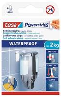 tesa Powerstrips Waterproof Dubbelzijdige Kleefstrips Large - dragen tot 2 kg, voor natte ruimtes