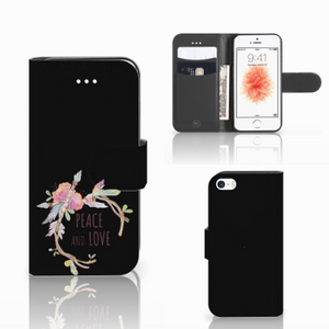 Apple iPhone 5 | 5s | SE Leuk Hoesje Boho Text