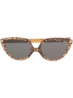 Mykita lunettes de soleil Sosto Paz Leopard - Marron