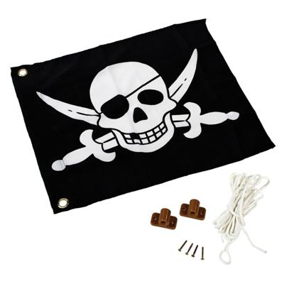 AXI Piratenvlag zwart-wit 55x45 cm A507.012.00 AXI Piratenvlag zwart-wit 55x45 cm A507.012.00