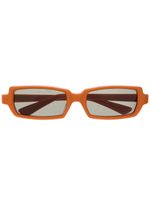 Undercover lunettes de soleil teintées à monture rectangulaire - Orange