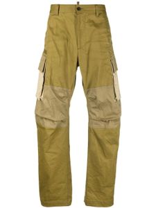 DSQUARED2 pantalon cargo à logo imprimé - Vert