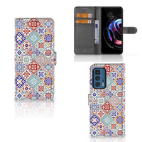 Motorola Edge 20 Pro Bookcase Tiles Color - thumbnail