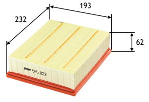 Luchtfilter VALEO, u.a. für Renault