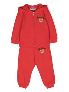 Moschino Kids survêtement à imprimé Teddy Bear - Rouge