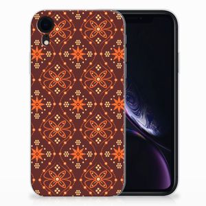 Apple iPhone Xr TPU bumper Batik Brown