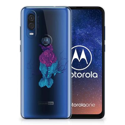 Motorola One Vision Telefoonhoesje met Naam Merel Motorola One Vision Telefoonhoesje met Naam Merel