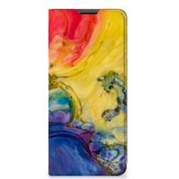 Bookcase Motorola Moto G51 5G Watercolor Dark