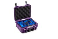 B&W International B&W Outdoor transportkoffer voor DJI Osmo Pocket 3 Creative Combo - type 500 paars - waterdicht volgens IP67-certificering, stofdicht, onbreekbaar en onverwoestbaar