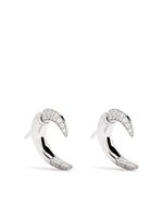 Shaun Leane petites boucles d'oreilles Talon en or blanc 18ct ornées de diamants - Argent - thumbnail