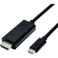 ROLINE 11.04.5840 video kabel adapter 1 m USB Type-C HDMI Zwart - thumbnail