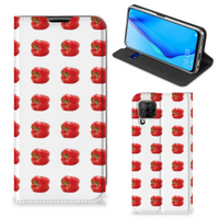 Huawei P40 Lite Flip Style Cover Paprika Red - thumbnail