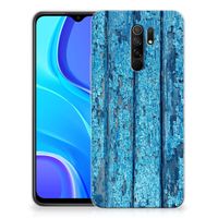 Xiaomi Redmi 9 Bumper Hoesje Wood Blue