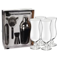 Excellent Houseware cocktails maken set 5-delig met 8x Pina Colada glazen