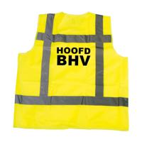 RWS veiligheidsvest hoofd BHV geel - RWS veiligheidsvest hoofd BHV geel