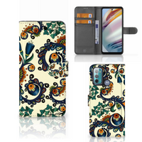 Wallet Case Motorola Moto G60 Barok Flower - thumbnail