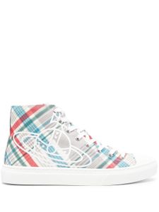 Vivienne Westwood baskets Plimsolls en toile - Gris