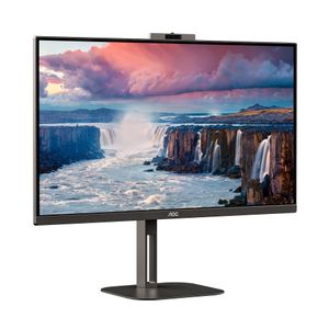 AOC Value-Line Q27V5CW/BK LED-monitor Energielabel G (A - G) 68.6 cm (27 inch) 2560 x 1440 Pixel 16:9 4 ms HDMI, DisplayPort, USB 3.1 Gen 1, USB-C,