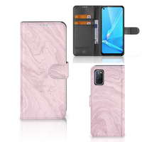 OPPO A72 | OPPO A52 Bookcase Marble Pink - Origineel Cadeau Vriendin