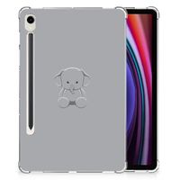 Samsung Galaxy Tab S9 Tablet Back Cover Grijs Baby Olifant - thumbnail