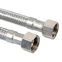 Flexibele slang 3/8 inch x 200 mm x 3/8 inch pantserslang kraanaansluiting slang