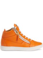 Giuseppe Zanotti baskets Nicki en cuir - Orange