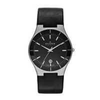 Horlogeband Skagen SKW6039 Leder Zwart 10-12mm