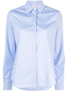 ASPESI chemise en coton à col italien - Bleu