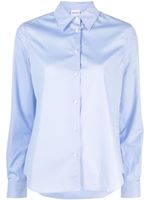 ASPESI chemise en coton à col italien - Bleu