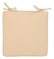 Esschert Design stoelkussen 39,8 x 39,5 cm polyester beige