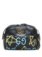 Gucci Pre-Owned sac porté épaule à motif GG Marmont - Noir