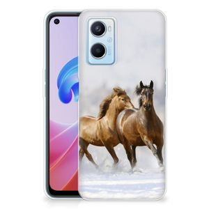 OPPO A96 | OPPO A76 TPU Hoesje Paarden