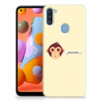 Samsung Galaxy A11 | M11 Telefoonhoesje met Naam Monkey