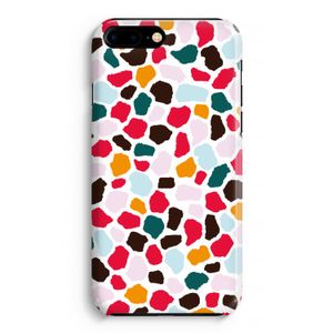 Colored Giraffe: iPhone 8 Plus Volledig Geprint Hoesje