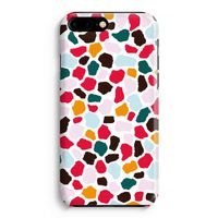 Colored Giraffe: iPhone 8 Plus Volledig Geprint Hoesje - thumbnail