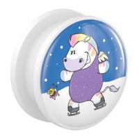 Tunnel met Chubby Unicorn Design Acryl Tunnels & Plugs