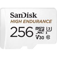 SanDisk High Endurance Monitoring miniSDXC-kaart 256 GB Class 10, UHS-I, UHS-Class 3, v30 Video Speed Class Incl. SD-adapter - thumbnail