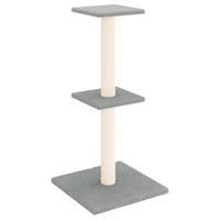 vidaXL Kattenmeubel met sisal krabpalen 73 cm lichtgrijs, kattenpaal, kattenboom, kattenkrabpaal, kattenhuis, kattenmeubel, kattenpalen, kattenbomen