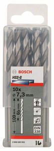 Bosch Accessoires Metaalboren HSS-G, Standard 7,3 x 69 x 109 mm 10st - 2608585502