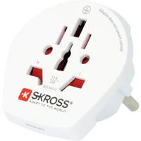 Skross 1500211-E netstekker adapter Type F Universeel Wit - thumbnail