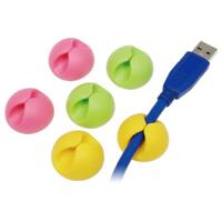 LogiLink Kabelhouder, kleurrijk, 6 stuks, Meerkleurig., Eén maat, Sterren en strepen