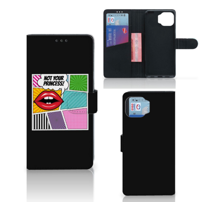 Motorola Moto G 5G Plus Wallet Case met Pasjes Popart Princess